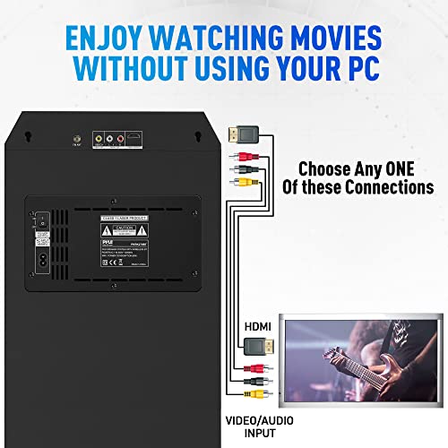 image for Pyle Karaoke Vibe PA Bluetooth Audio VIDEO/DVD Speaker System - 800W M