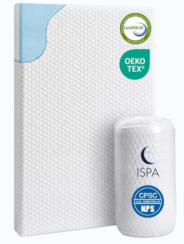 OR Jäger Pack and Play Mattress 38"x26"x3", Plush Memory Foam Crib Mattress Pad with Breathable Cover, Dual Sided Comfort for Baby Toddler, Removable Washable Cover