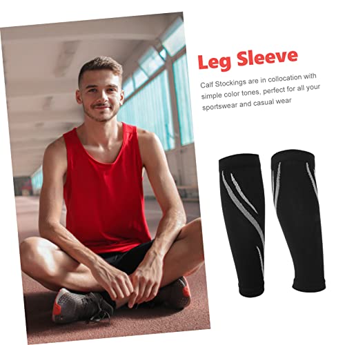 Beaupretty 1 Par De Meias De Compressão Para Panturrilha Mangas De Panturrilha Para Homens Manga De