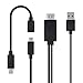 Yinguo Universal Micro USB to HDMI Adapter Converter Cable 1080P HDTV for Android Devices Samsung Galaxy Note 8 Note 4 Note 3 Note 2 Note Edge S5 S3 S4 S2, LG, Zte, HTC One M8 (5Pin + 11Pin)