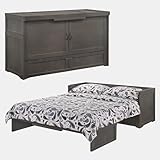 NIGHT & DAY Cube Pre-Assembled Cabinet Murphy Bed (Stonewash)