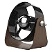 Sharper Image SBS1-SI Small Personal USB Fan with Soft Blades, 2 Speeds, Touch Control, Quiet Operation, 5V Wall Adapter, 6 ft. Cable, Black