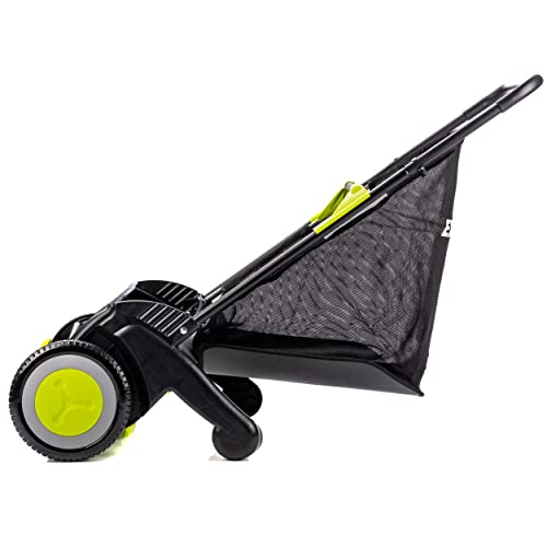 Earthwise LSW70021 21-Inch Width Leaf & Grass Push Lawn Sweeper, Black