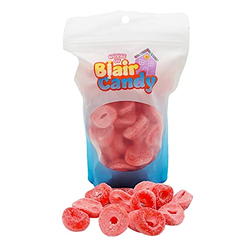 Blair Candy | Gummi Watermelon Rings | 2 Lb Resealable Candy Bag | Sugar Coated Fruit Flavored Chews | Pink And Red Rings | Bulk Fruit Chew Candies #TOP1
