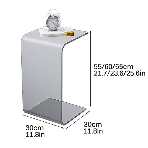 Acrylic U Shaped End Table, Transparent Coffee Table, Leisure Study Side Table for Home and Office - Image 3