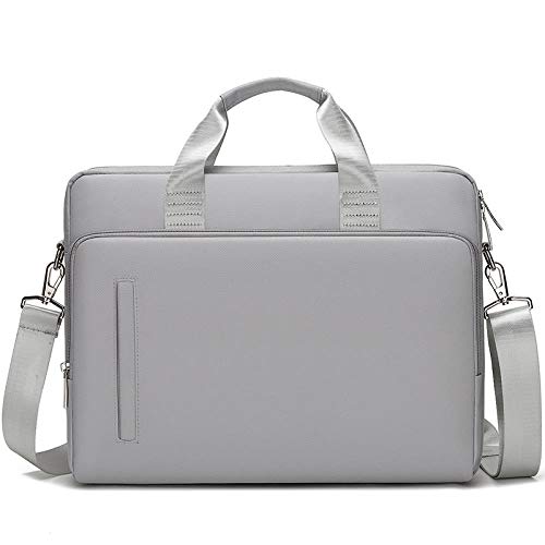 Sacoche pour Ordinateur Portable pour Femme Sacoche pour Ordinateur Portable Sacoche pour Macbook Air 14 15.6 Pouces Hommes Sac à Main pour Ordinateur Sac à bandoulière-Gris_15,6 Pouces Cover