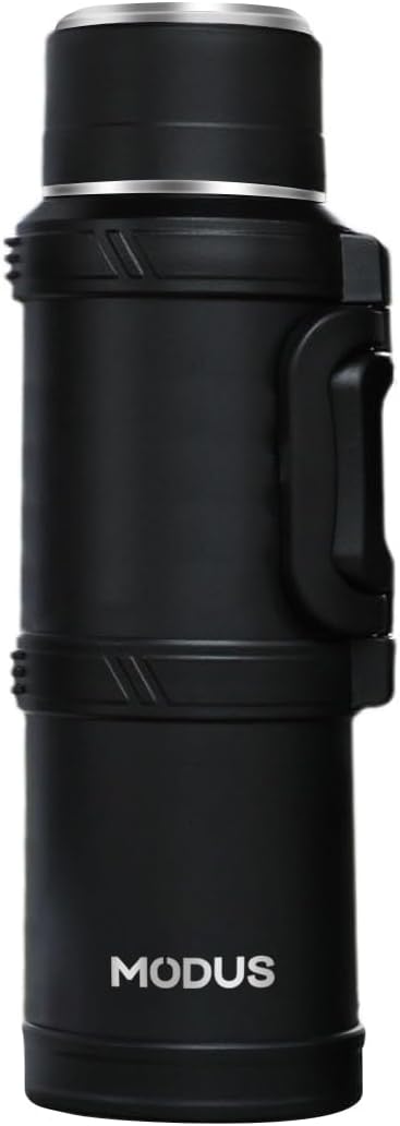 MODUS Garrafa Térmica De Aço Inoxidável Com Isolamento A Vácuo De Grande Capacidade 2400ML (Preto)