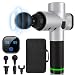 Massage Gun, Deep Tissue Percussion Muscle Massager for Pain Relief, Portable Handheld Electric Body Massager with Super Quiet Brushless Motor, 6 Massage Heads and 6 Speed High-Intensity Vibration