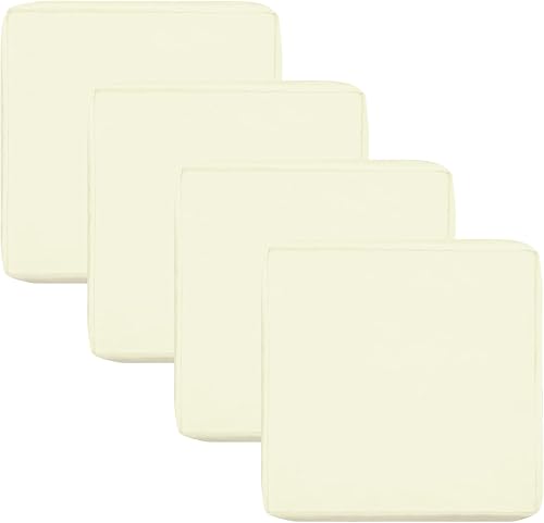 OutdoorLines Funda de cojín de repuesto para asiento de patio, funda de cojín impermeable para muebles de exterior, funda de cojín antideslizante