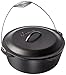Produktbild Lodge L12DO3 Dutch Oven aus Gusseisen mit Eisenabdeckung, vorgewürzt, 9 Quart