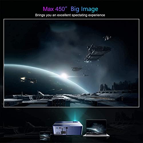 Native 1080P Projector with WiFi and Bluetooth,XNoogo 600 ANSI / 15000L