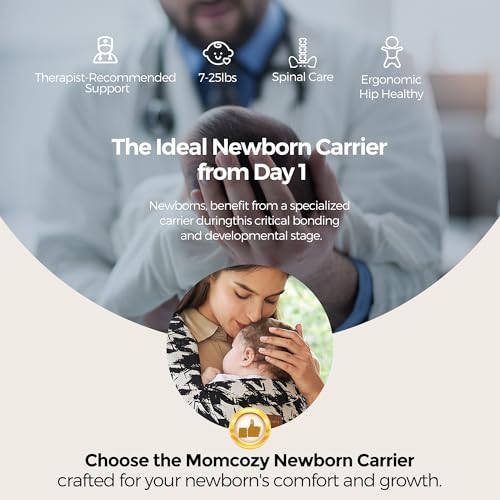 Image of Momcozy Newborn Carrier WeeSnug- Lightweight and Cozy Comfort for 7-25 lbs