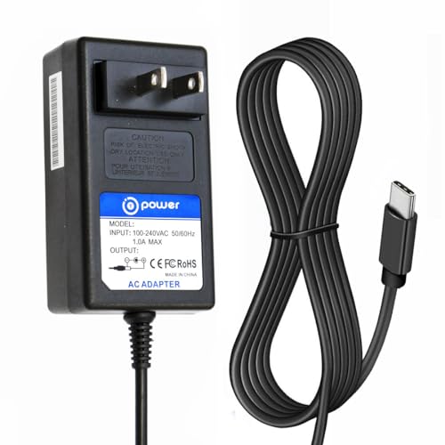 T POWER 20V Type C Charger for Verilux HappyLight Luxe VT43 VT53 Happy Light Therapy Lamp Model VT43WW3 VT43MB3 VT43CG3 VT53WW4 Ac Dc Adapter Power Supply Cord