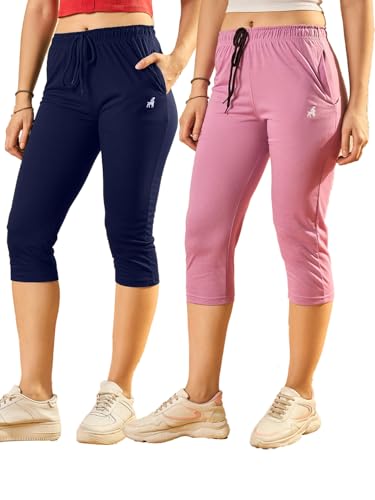 Image of Modeve Women Solid Cotton Blend Capri for summer|| Summer Wear