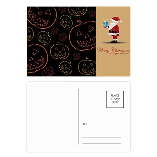 Lot de 20 cartes postales citrouille à offrir pour Halloween et les fêtes de Noël