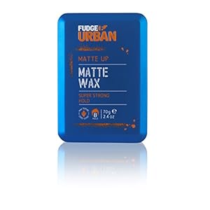 Fudge Urban Matte Wax, Firm Hold All Day Styling, Non-Sticky & Invisible Texture, Hair Wax for Men, 70g