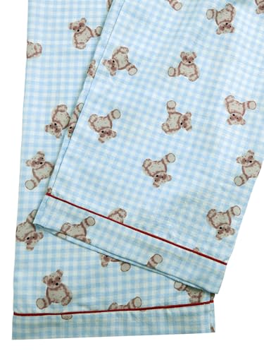 Image of Verdusa Women's 2 Piece Pajama Sets Cute Printed Fall Pajamas Sleepwear Button Up Shirt with Pants Lounge Pjs