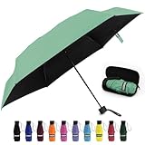 Yoobure Small Mini Umbrella with Case Light Compact Design Perfect for Travel Lightweight Portable Parasol Outdoor Sun&Rain Umbrellas