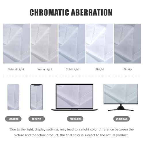 BONZER Waterproof Outdoor Curtains for Patio Porch Pergola Cabana Thick Privacy Wide Grommet Indoor Curtains for Bedroom Living Room, 1 Panel, 110W x 108L inch, White by BONZER - Image 5