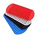 Eiswürfel Form 4 Pcs Eiswürfelschale Eiswürfelbehälter Ice Cube Tray Silikon Eiswürfelform Crushed Ice Form Mini-Eiswürfelschalen 160 Gitter Für Zuhause Küche Bar Party Getränke Rot Blau Schwarz