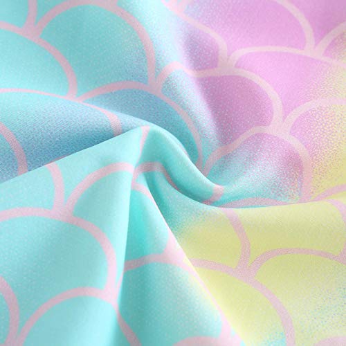 Image of Girls One Piece Swimsuits Hawaiian Ruffle Swimwear Beach Bathing Suit for Summer Vacation