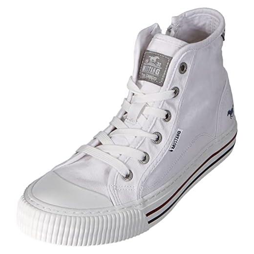 Mustang 1420-504-1, Zapatillas Mujer, Blanco, 38 EU
