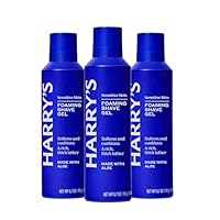 Harry's Foaming Shave Gel for Men with Aloe - (3 Pack) 6.7oz - Soothes and Cushions Skin for Shaving - Safe For Sensitive Skin