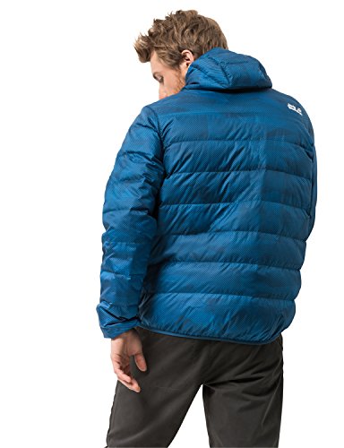 Jack Wolfskin Men's Helium Snow Dust Windproof Hyper Dry Down Puffer Jacket, Poseidon Blue, Small - Thumbnail 4