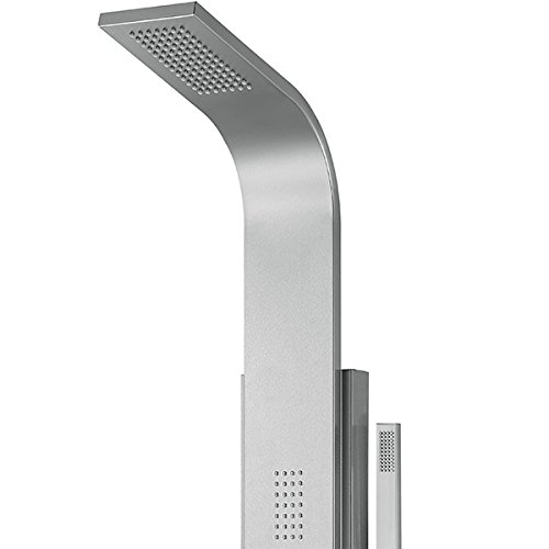 Pulse Showerspas 1043-Ssb Malibu Showerspa Panel With Rain Showerhead, 2 Oversized Body Spray Jets And Hand Shower, Brushed Stainless Steel With Brushed Nickel Fixtures #TOP1