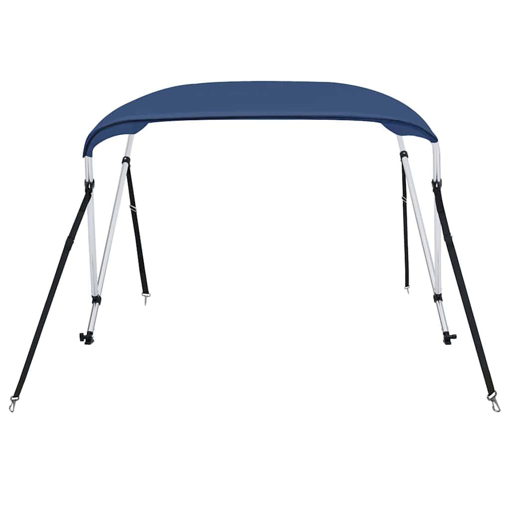 2 fogli Bimini Top blu navy, 180 x 150 x 110 cm, per barche, resistente ai raggi UV e alle intemperie, con telaio in alluminio da 25 mm e custodia protettiva