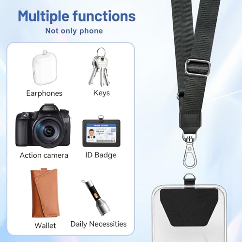 Doormoon DM-LJP-BLCX2 Phone Lanyard, Universal Adjustable Neck Straps thumb #5