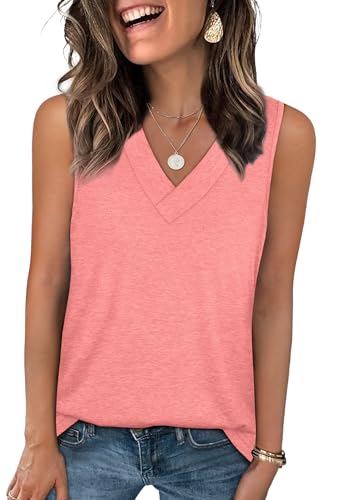 WIHOLL Sleeveless Tops for Women Plus Size Tank Tops Flowy