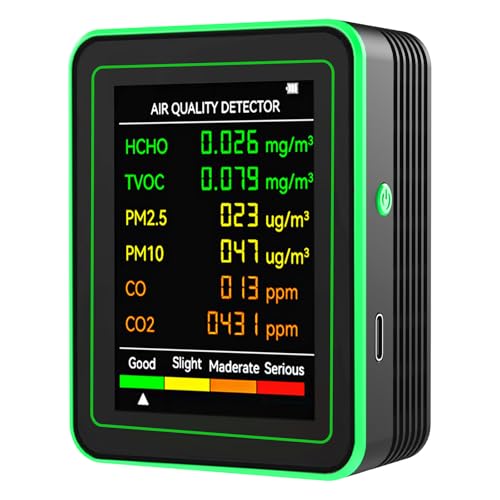 Intelligent Indoor Home Air Pollution Detectors Inspector With CO2 Temperature Humidity Formaldehyde TVOC