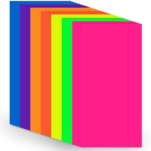 Amazon.com: Cartulina grande de colores de 12 x 24 pulgadas, 35 hojas