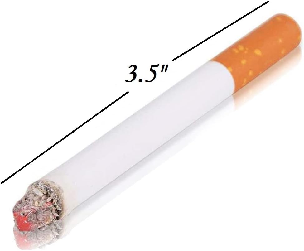 Miniatura 6 de Cigarrillos falsos de aspecto realista para fumar en escenario (8.9 cm) Accesorio para bromas, disfraz de Halloween, película o obra de teatro.