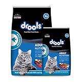 Drools Adult Dry Cat Food Ocean Fish 9.25lb (6.6lb + 2.65lb) – Mackerel, Sardine, Complete Nutrition, Omega Fatty Acids, Promotes Shiny Coat, Healthy Vision & Immunity