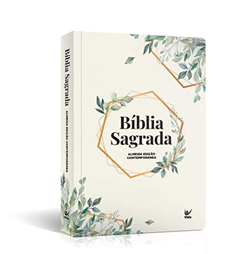 Bíblia AEC capa semiluxo folhagem: