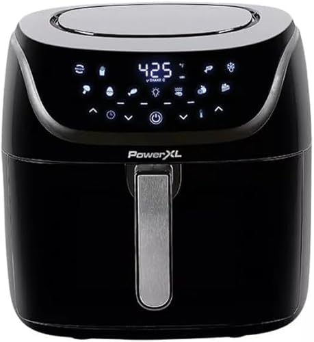 Power XL Vortex Pro Air Fryer 8 Quart, 1700W, Nonstick Coating, Dishwasher-Safe, Built-in Food Dehydrator, Automatic ShutOff, LED Touchscreen, 10 Presets, XL Kitchen Appliances.