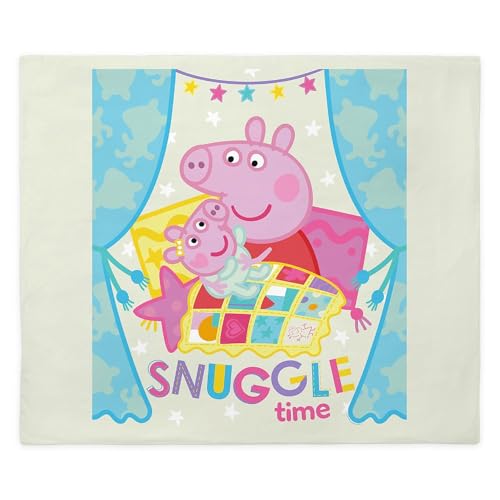 CafePress Peppa Pig: Snuggle Time King Duvet Cover, Printed Comforter Cover, Unique Bedding