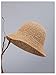 MakeMeChic Women's Straw Foldable Hat Floppy Sun Protection Foldable Summer Cap Khaki One Size