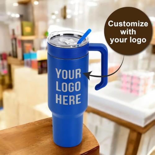 Image of Custom Logo 40 oz Engraved Tumbler for Business & Corporate Gifts