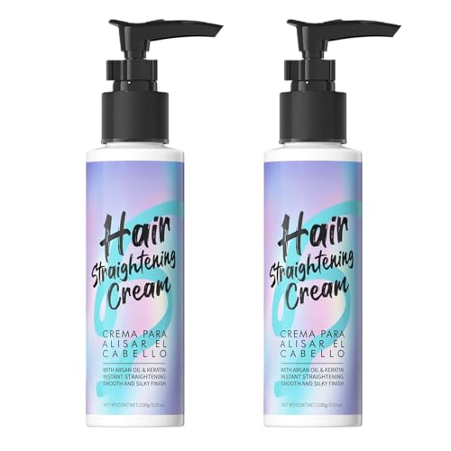 Gowwim Hair Straightener Cream, 72h Frizz Control, 2x200g