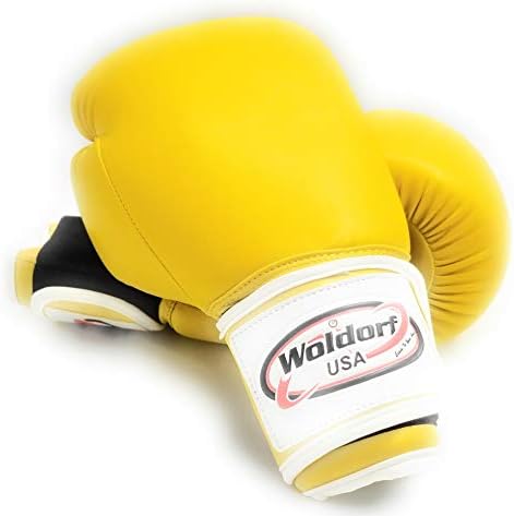 Woldorf USA Men and Women Leather Boxing Bag Gloves - Perfect for Punching  Heavy Bag, Sparring, Cardio Kickboxing Gloves, and Best for Muay Thai ...