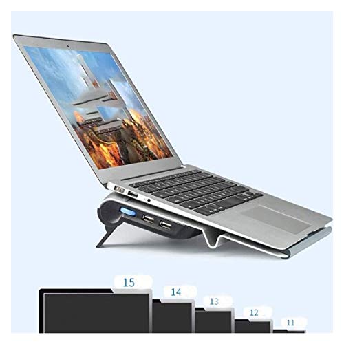 Base refrigerante de aluminio para laptop ajustable miniatura 5