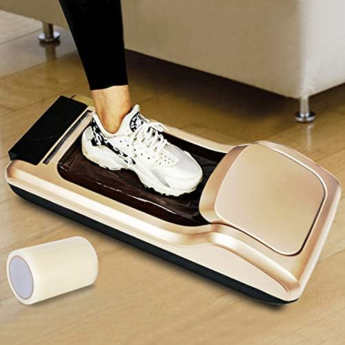 MRKU Dispensador automático de cubrezapatos, máquina portátil con cubrezapatos Impermeables para el hogar y la Oficina.