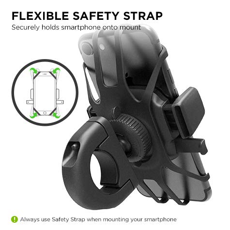 iOttie Easy One Touch 4 Bike Phone Mount Holder Bicycle Handlebar Cradle Quick-Release Lock, Secure Phone Holder for iPhone 17 16 15 Samsung Google Smartphones - image 3