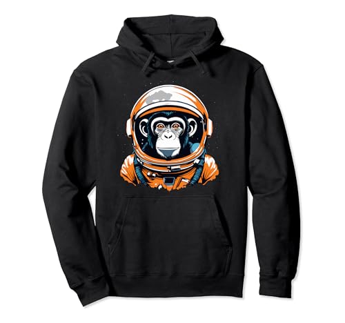 Space Chimp in Astronaut Suit & Helmet | Monkey Lovers Sweat à Capuche