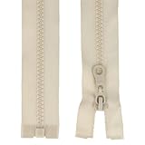 Maille 5 mm - Curseur Métal Beige - Longueur zip 65cms