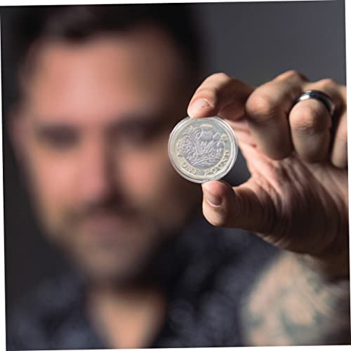 100 cápsulas plásticas para monedas 25mm transparentes miniatura 3