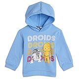 Star Wars R2-D2 C-3PO Toddler Boys Fleece Pullover Hoodie Light Blue 3T